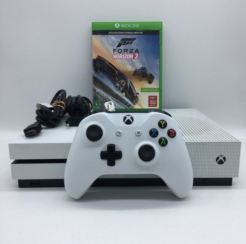 Xbox One S 1tb Branco Usado + Forza Horizon 3