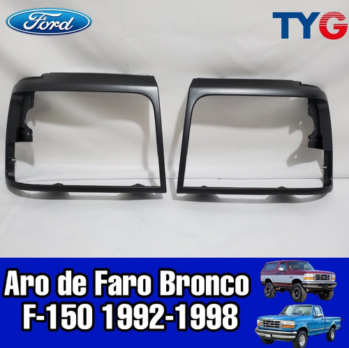 Aro De Faro Ford Bronco F-150 92-93-94-95-96-97-98 1992-1998 Foto 2