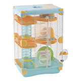 Jaula Para Hamster C/bebedero 27.7x20.5x42.5 Color Celeste Sp3627