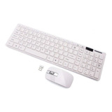 Teclado Fino Com Mouse Sem Fio Usb Wireless Ultra Thin 