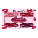 Lápiz Labial 3d Matte Red Lip Love Lipstick Special Lip Shap