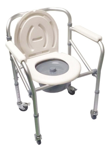 Silla Sanitario Plegable Con Ruedas Para Baño Konfort Plus