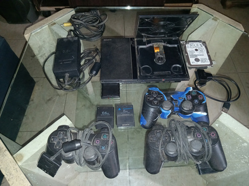 Ps2 Playstation 2 Matrix + Juegos Memoria 320gb Color Negro