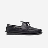 Mocasín Náutico Piel Negro Aretina Hombre