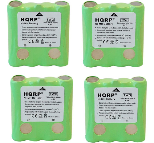 Hqrp 4-pack Batería Compatible Con Cobra Fa-bp Fabp Frs100 F