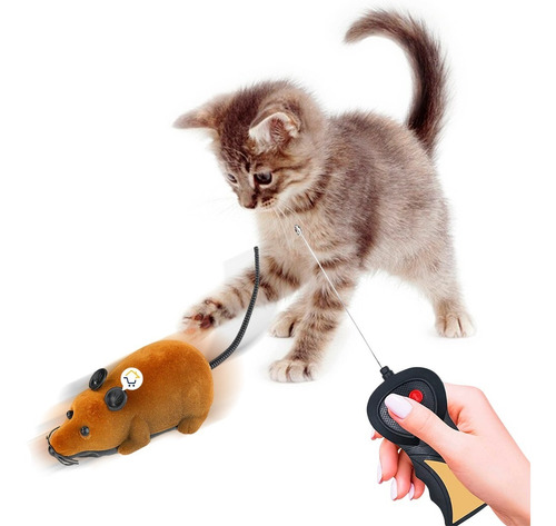 Juguete Ratón Control Remoto Gatos Mascota Anti Estrés 22022