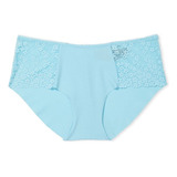 Calcinha Victorias Secret Cetim E Renda Lace Hipster Panty