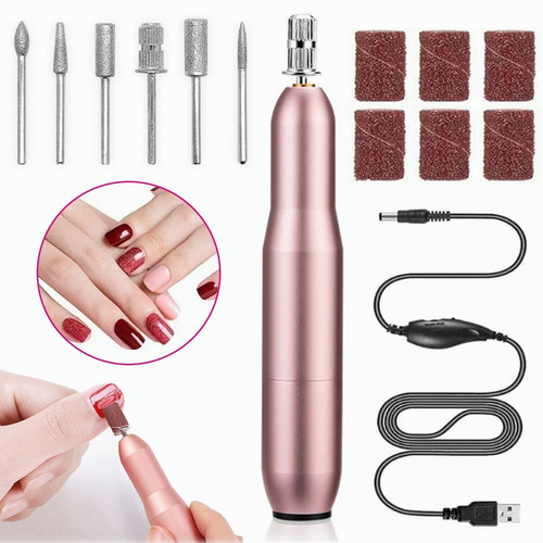 Kit Pulidor De Esmeril Para Cuidado De Uñas Profesional Mini