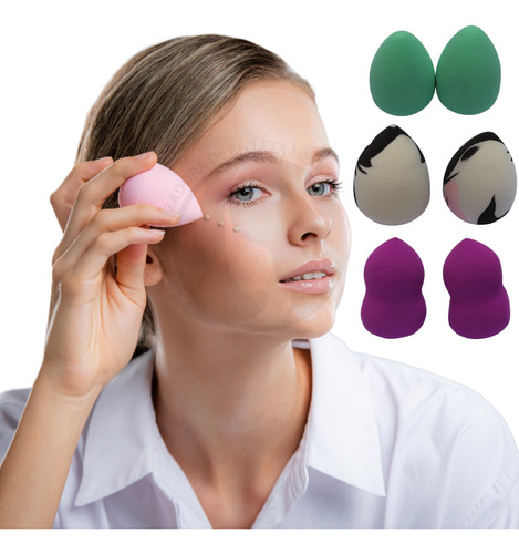 Esponja Maquillaje Base Beauty Blender Aplicadores 30 Pz