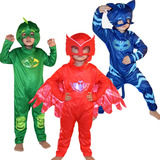 Cosplay Pj Masks Catboy Gekko Traje Halloween Disfraz Niños