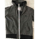 Campera Rever Pass L Color Gris Usada