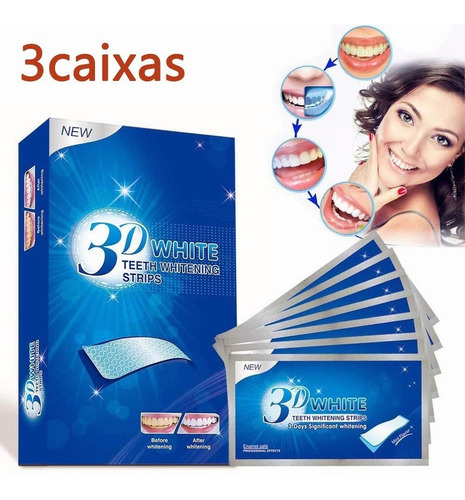 Tiras Blanqueadoras Dentales Oral-b 3d-blancas Tiras Brancas