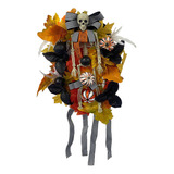 Guirnalda Con Forma De Esqueleto For Puerta De Halloween, A