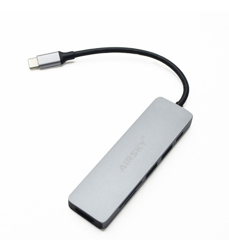 Adaptador Usb-c 6 En 1 Hdmi 4k Usb 3.0 Lector Tarjetas Hub