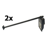 Kit 2x Suporte Braço Aço 60cm Inclinado Para Refletor Led