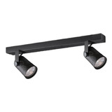 Barral Aplique Riel 2 Luces Dicroicas Led Spot Móviles  