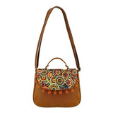 Bolsa Mariconera Pompones Mandala ¡excelentes Ganancias!