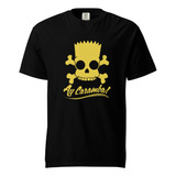 Playera Ay Caramba. El Bart Simpson Calaca Calavera