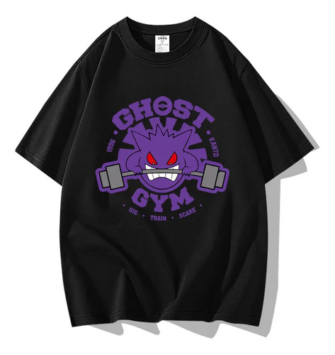 Camisa Estampada De La Serie Gengar De Anime De Estilo Japon