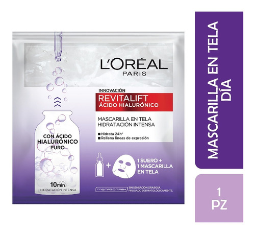 Revitalift Mascarilla Facial Hyalu Mask X 1 Unidad Tipo De Piel Todo Tipo De Piel