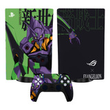 Skin Compatible Consola Ps5  Evangelion Eva 01