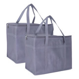 Bolsa Termica Con Aislamiento Termico Grande Picnic Camping Color Gris