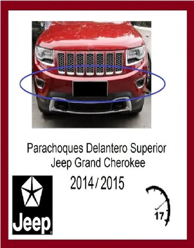 Parachoques Delantero Superior Jeep Grand Cherokee 2014 2015 Foto 3
