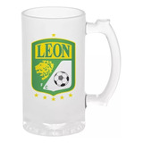 León Fc Liga Mexicana Tarro Cervecero 16oz 