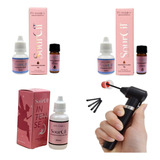 Kit Sourcil 2 Henna Premium E Intensificador De Cor + Mixer 