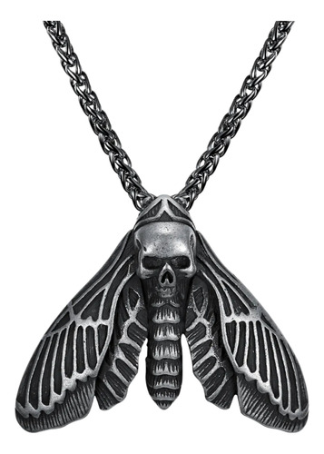 Collar Con Dije De Polilla De La Muerte Poppe Arg