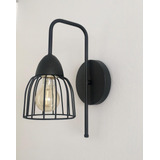 Lampara Aplique De Pared Vintage Negro/blanco Vintage Led