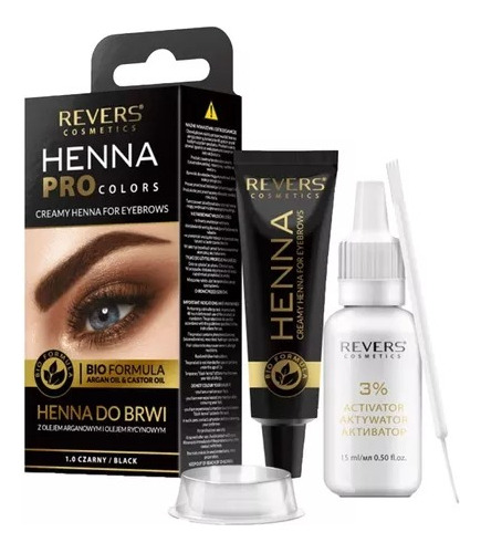 Henna Pro Colors Black/negro - mL a $663