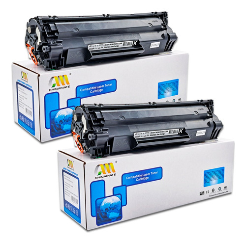 2x Toner Compatível P/ Hp P1102w P1102 Cb435 Ce285a 85a