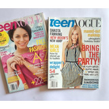 Revista Teen Vogue Norteamérica Pack De 2 Moda Cine Música 3