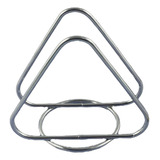 Servilletero De Mesa Triangular Metal Negro Y Cromado 11cm