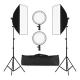 Kit De Iluminación De Softbox Led Bicolor Para Fotografia