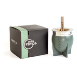 Mate Pampa Xl Original Criollo Camionero + Bombilla  Acero