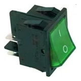 Boton Switch Encendido Y Apagado Verde Rocker 4 Pines 16a