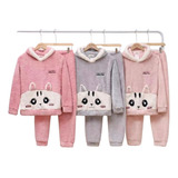 Pijamas Polar Invierno Para Mujer Conjunto Dormir Polar 160