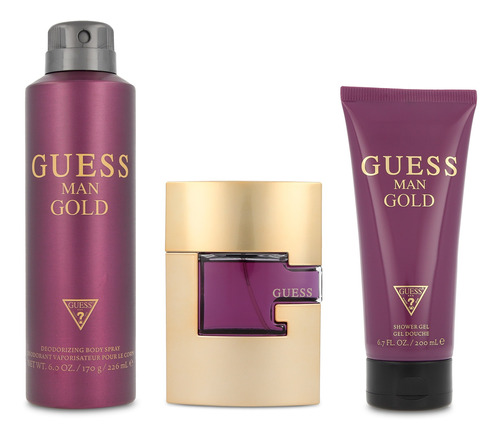 Set Guess Man Gold 3pzs De Guess