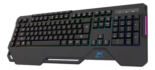 Delux K9600, Teclado Gamer Rgb  Color Del Teclado Negro 