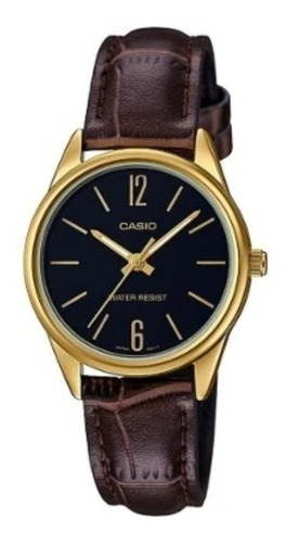 Reloj Casio Dama Original Cuero Ltp-v005gl-1b