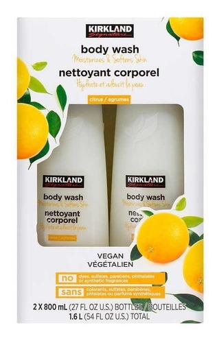 Kirkland Jabon Liquido Corporal Vergano 800ml 2pack!!!