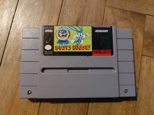 Snes Juego Tiny Toon Busts Loose Americano Original Nintendo