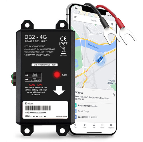 Rastreador Gps De Vehculos Para Autos De Seguridad Db2 - Dis