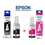 Tinta Epson Original L1800 L805 L1300 L850 Black + Magenta