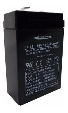 Bateria De Gel 6v 2.8 Ah Plomo Calcio Gel Luces Emergencia