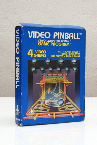Caja De Juego Instructivo (sin Juego) Atari Video Pinball