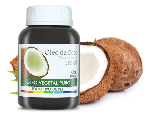 Óleo Vegetal Coco 100% Puro Natural Hidratante Pele Cabelo