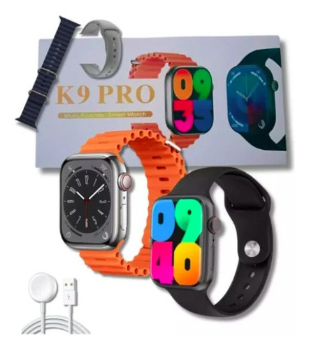 Relógio Smart K9 Pro 2 Pulseiras Nfc 45mm Series9 Lançamento